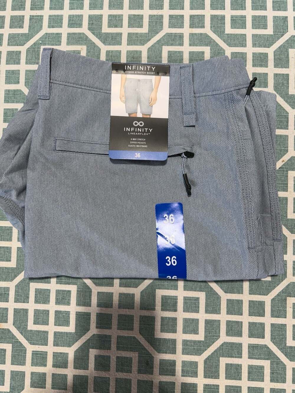 Infinity Linearflex Men's Hybrid Stretch Shorts Size 36